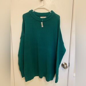 Loft Green Crew Women's Sweater